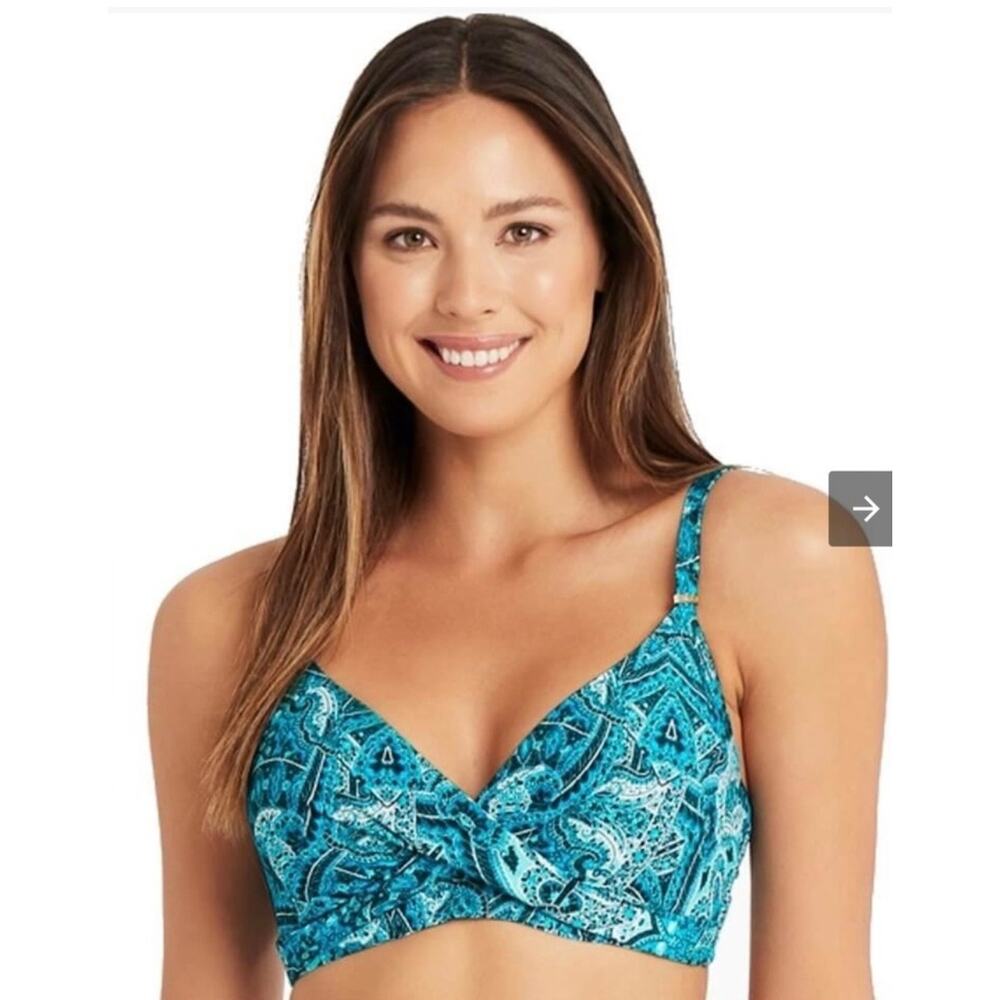 Sea Level Swim Seafoam Bikini Top 4 Nwot